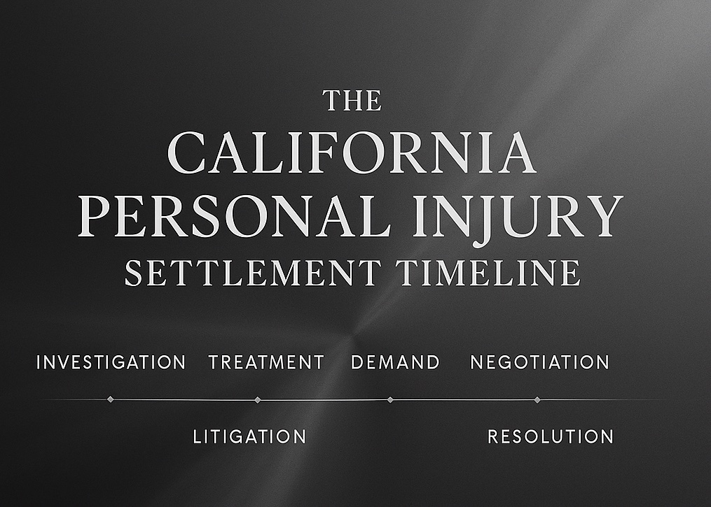 California PI Settlement Timeline
