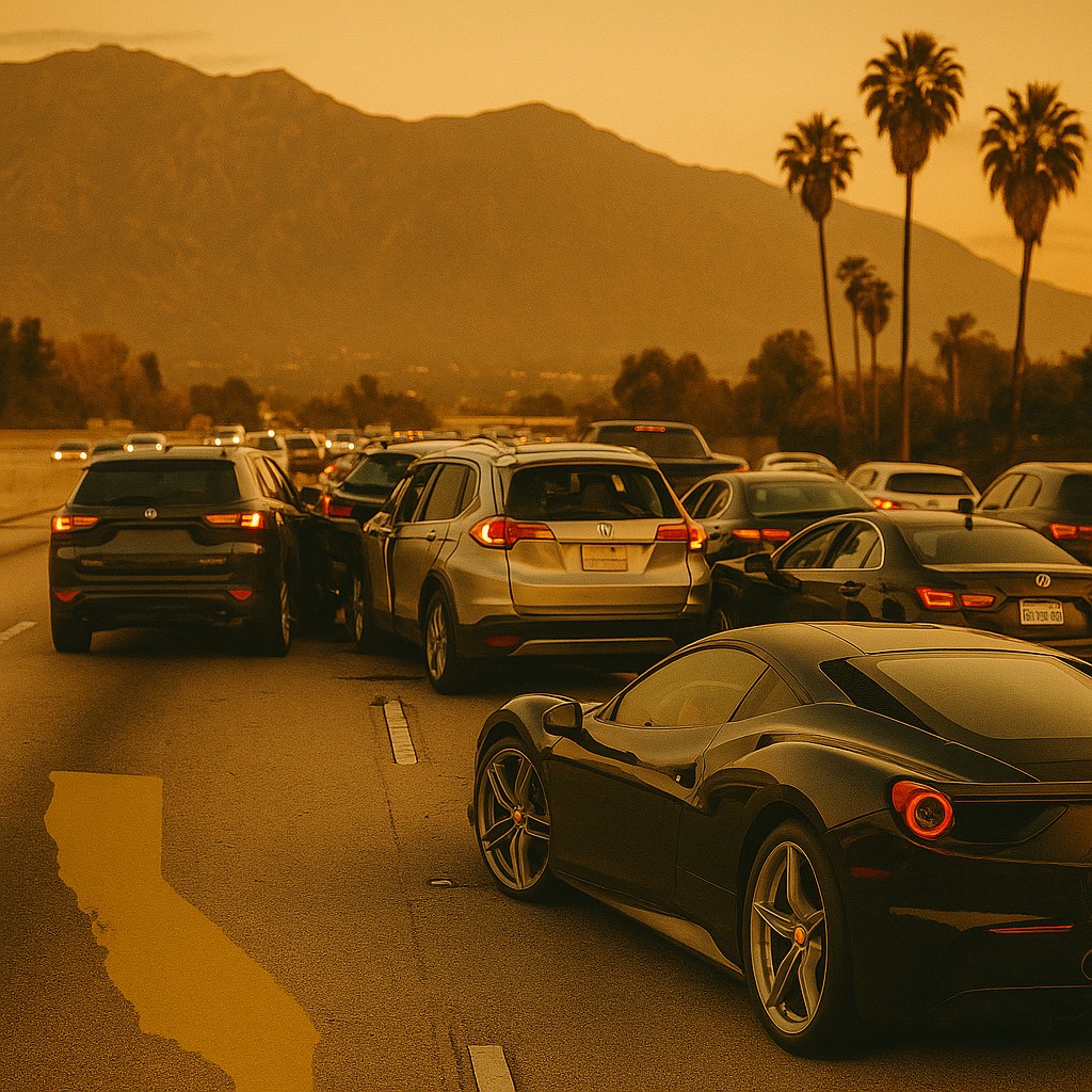 Car Pile Up Pasadena