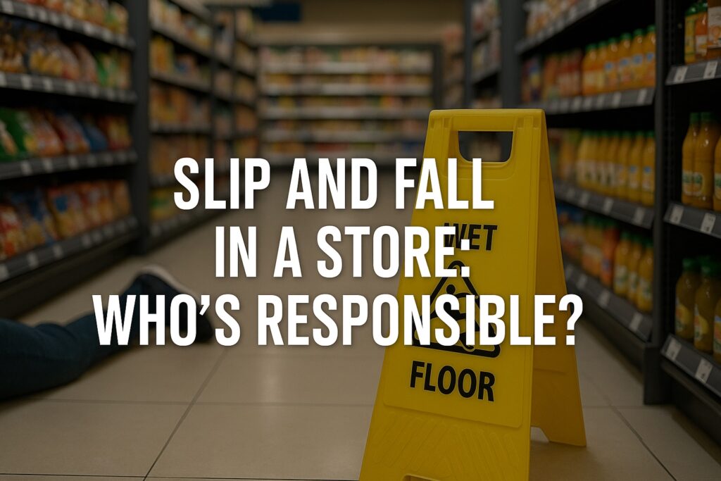 Slip and Fall in a store