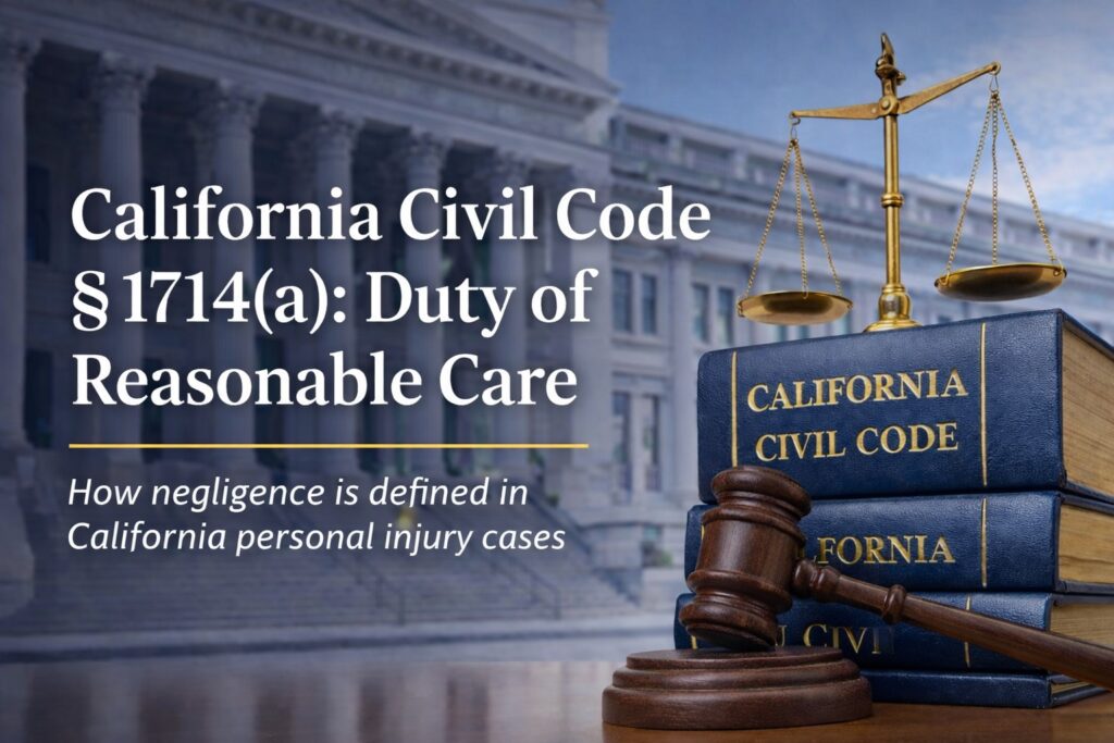 CCP 1714(a) Duty of Reasonable Care