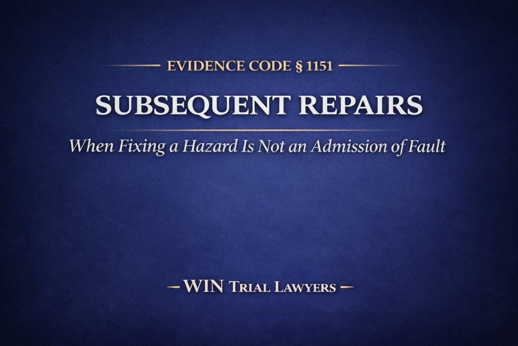 Evidence Code 1151