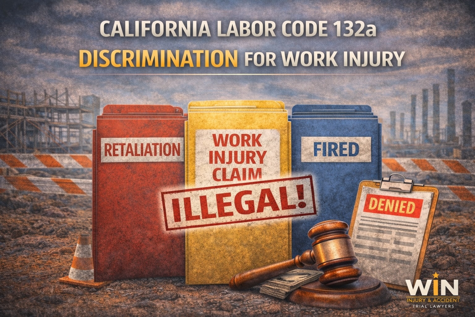 California Labor Code 132a – Discrimination After a Work Injury | WIN ...