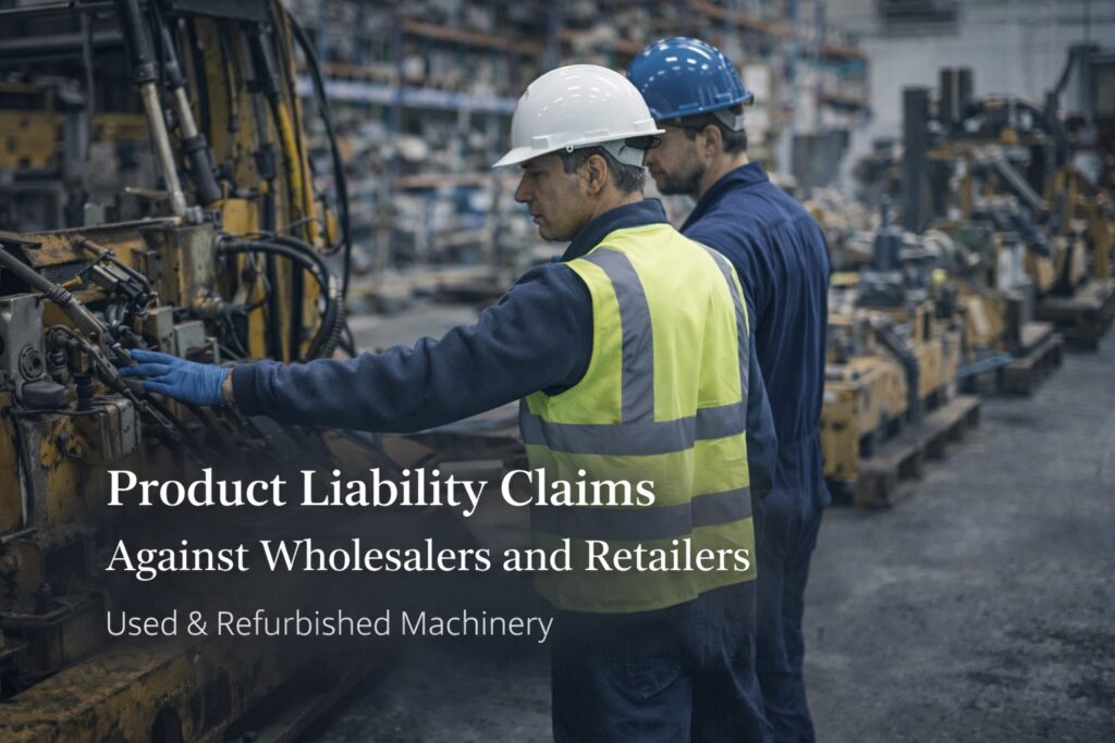 Product Liability Claims Used Machinery