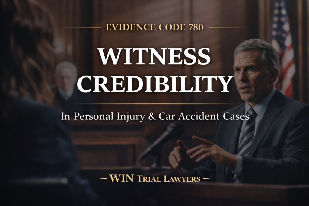 Witness Credibility Evidence Code 780