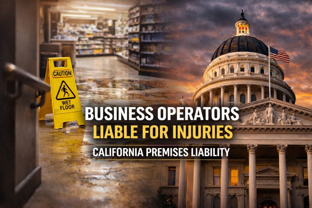 Business operators Premises Liability