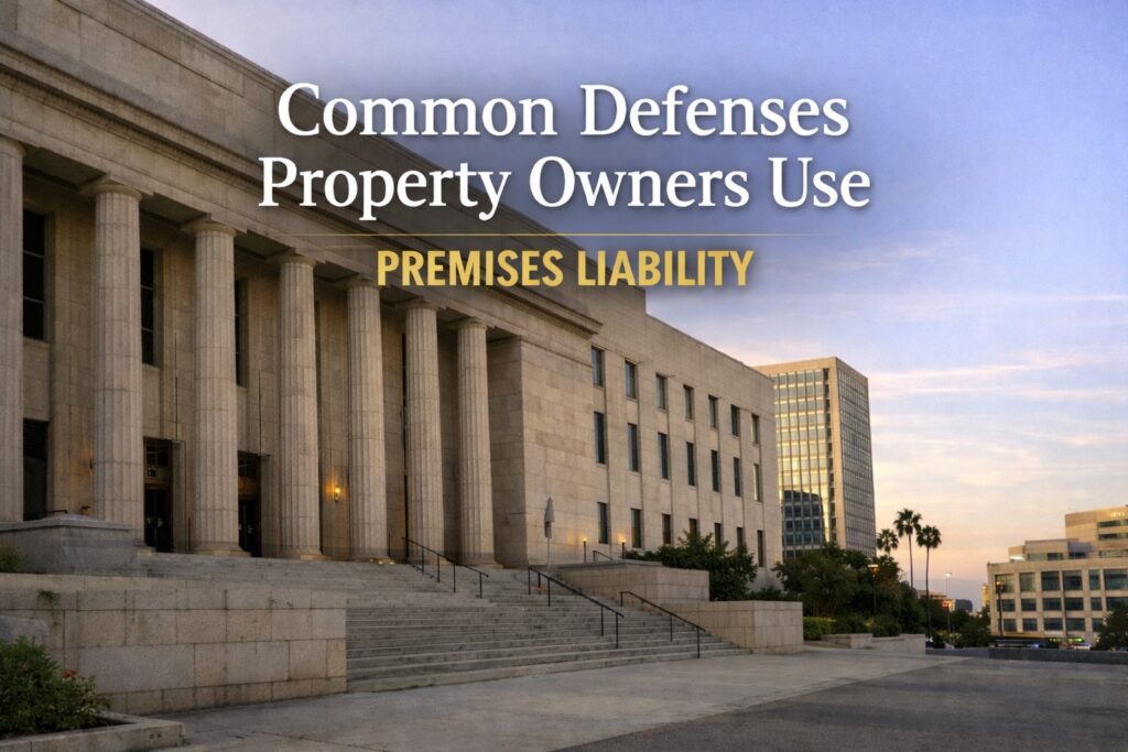 Common Defenses Premises Liability