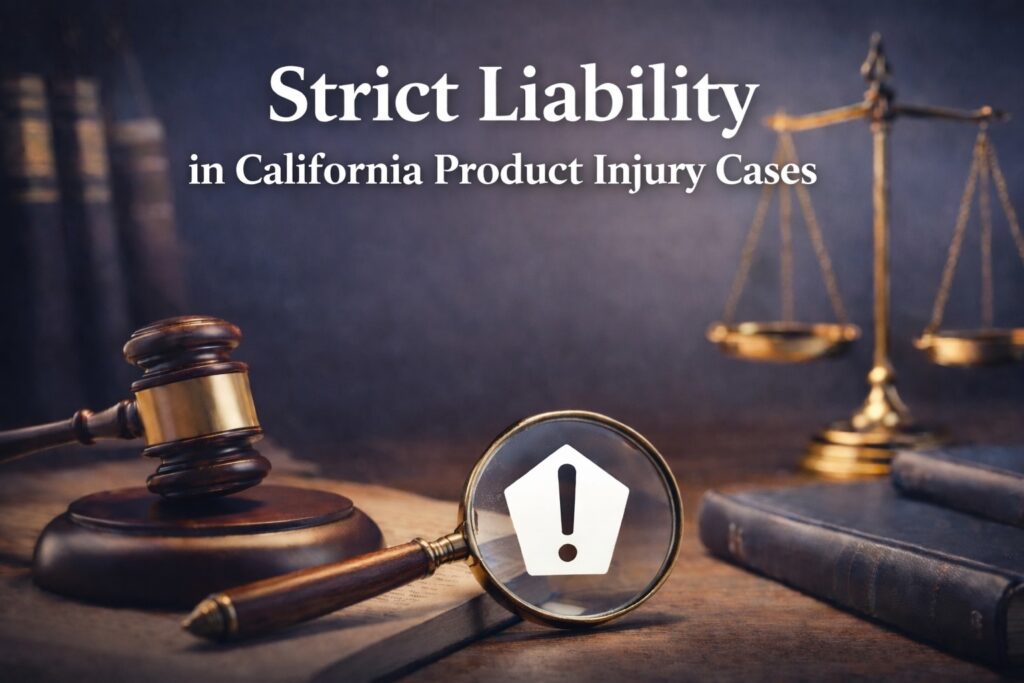 Strict Liability in California Product Liability Cases